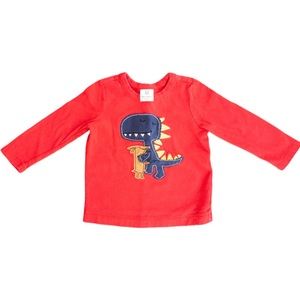 Hanna Andersson Long Sleeve Dino Tee Size 80 (2)